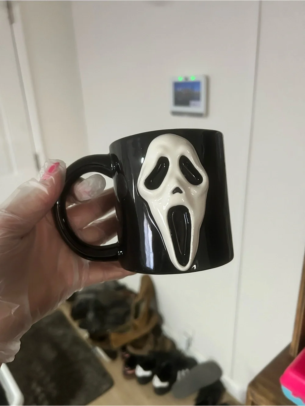 Ghostface Halloween coffee mug